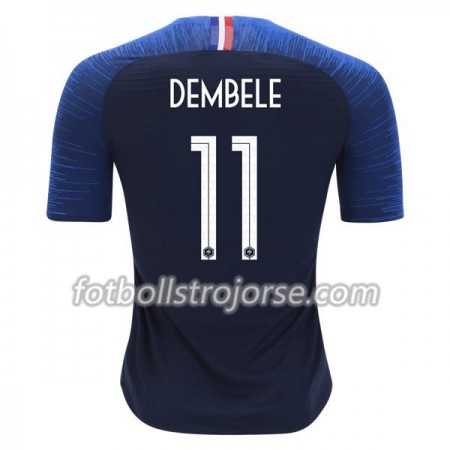 Frankrike Matchtröjor Dembele 11 Hemma Fotbollströja VM 2018 Frankrike Matchtröjor Dembele 11 Hemma Fotbollströja VM 2018